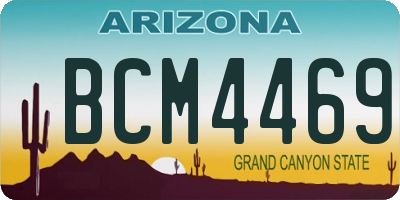 AZ license plate BCM4469