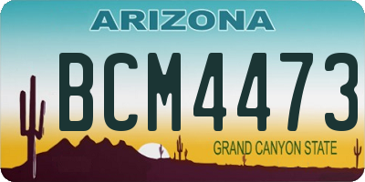 AZ license plate BCM4473