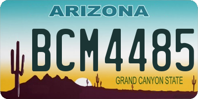 AZ license plate BCM4485