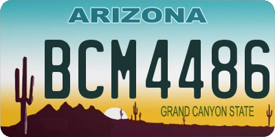 AZ license plate BCM4486