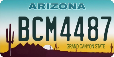 AZ license plate BCM4487