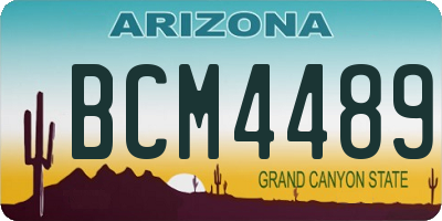 AZ license plate BCM4489