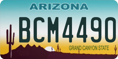 AZ license plate BCM4490