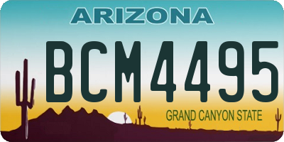 AZ license plate BCM4495