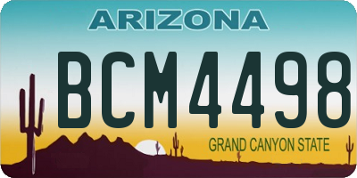 AZ license plate BCM4498