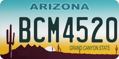 AZ license plate BCM4520