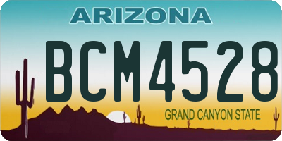 AZ license plate BCM4528