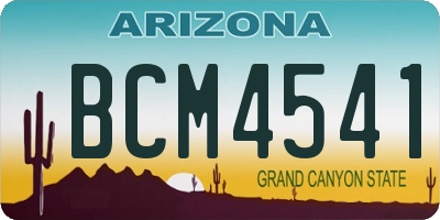 AZ license plate BCM4541