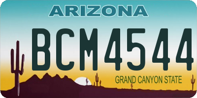 AZ license plate BCM4544