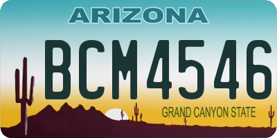 AZ license plate BCM4546