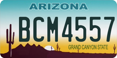 AZ license plate BCM4557