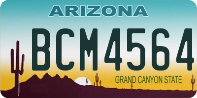 AZ license plate BCM4564