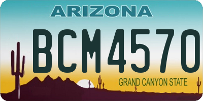 AZ license plate BCM4570