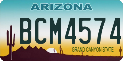 AZ license plate BCM4574