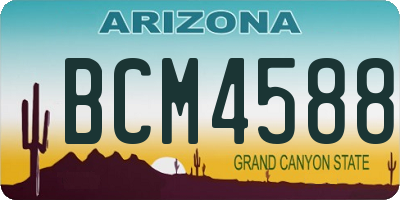 AZ license plate BCM4588