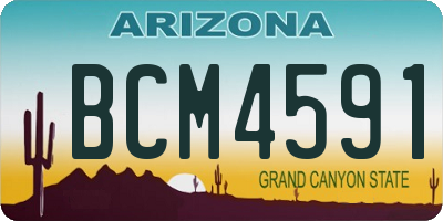 AZ license plate BCM4591