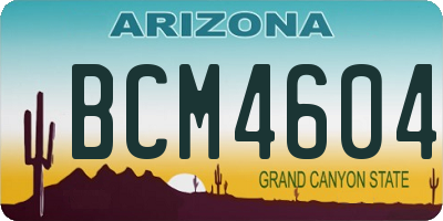 AZ license plate BCM4604