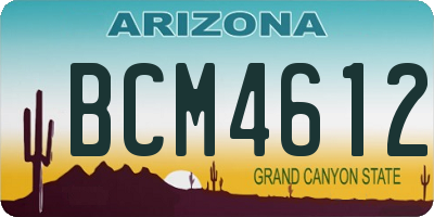 AZ license plate BCM4612