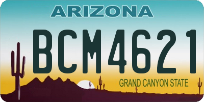 AZ license plate BCM4621