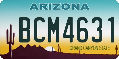 AZ license plate BCM4631