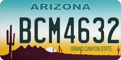 AZ license plate BCM4632