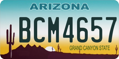 AZ license plate BCM4657