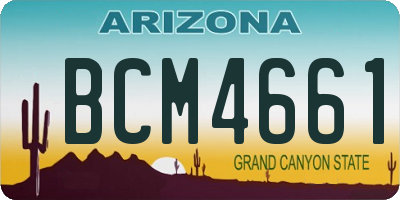 AZ license plate BCM4661