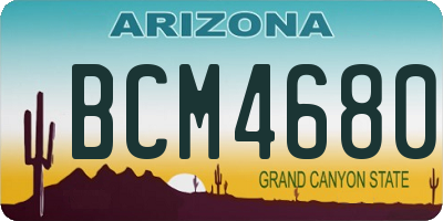 AZ license plate BCM4680