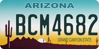 AZ license plate BCM4682