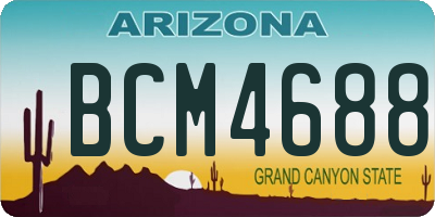 AZ license plate BCM4688