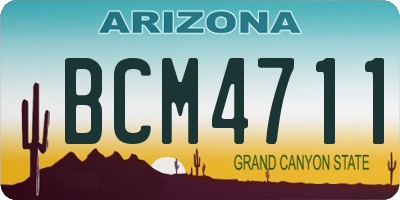 AZ license plate BCM4711