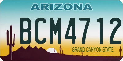 AZ license plate BCM4712