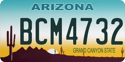 AZ license plate BCM4732