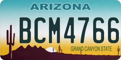 AZ license plate BCM4766