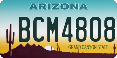 AZ license plate BCM4808