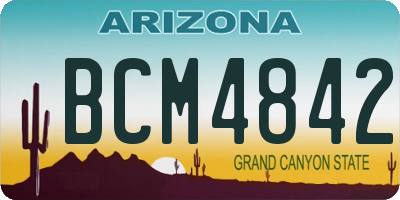 AZ license plate BCM4842