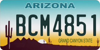 AZ license plate BCM4851