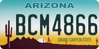 AZ license plate BCM4866