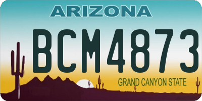 AZ license plate BCM4873