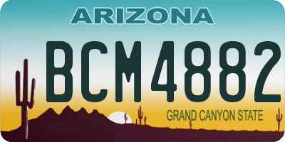 AZ license plate BCM4882