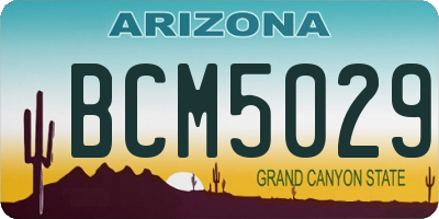 AZ license plate BCM5029