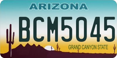 AZ license plate BCM5045