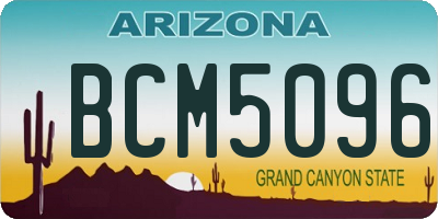 AZ license plate BCM5096