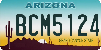 AZ license plate BCM5124