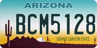 AZ license plate BCM5128