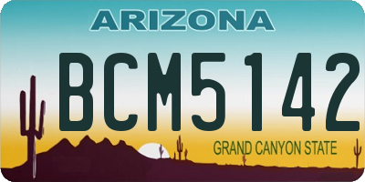 AZ license plate BCM5142