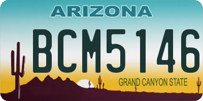 AZ license plate BCM5146