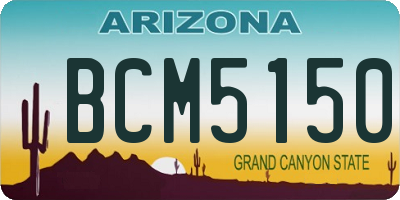 AZ license plate BCM5150