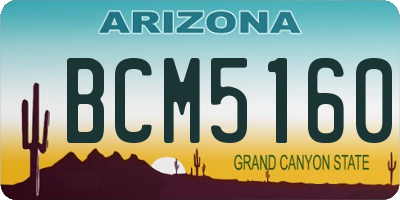 AZ license plate BCM5160