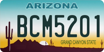 AZ license plate BCM5201